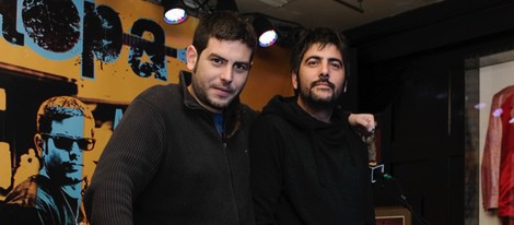 José y David Muñoz, Estopa, en la presentación de su gira 'A solas'