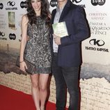 Christian Gálvez con Almudena Cid en la presentación de su libro 'Matar a Leonardo da Vinci'