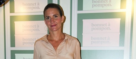 Samantha Vallejo Nájera en la inauguración de una tienda Bonnet à Pompon en Madrid