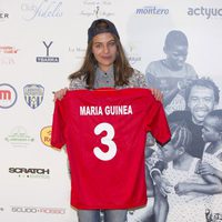 María Guinea en un partido benéfico a favor de Malabo