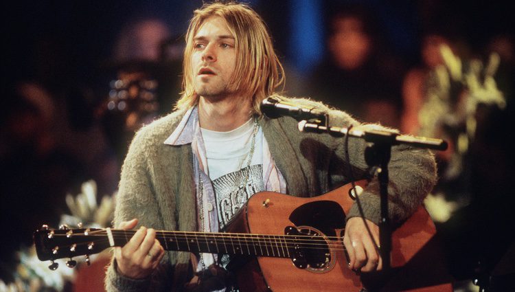 Kurt Cobain en el MTV Unplugged de Nirvana en 1993