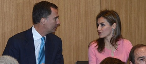 Los Príncipes Felipe y Letizia en la inauguración de la nueva sede de Puig