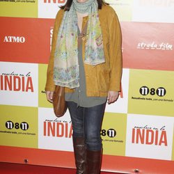 Luisa Martín en el estreno de 'Anochece en La India'