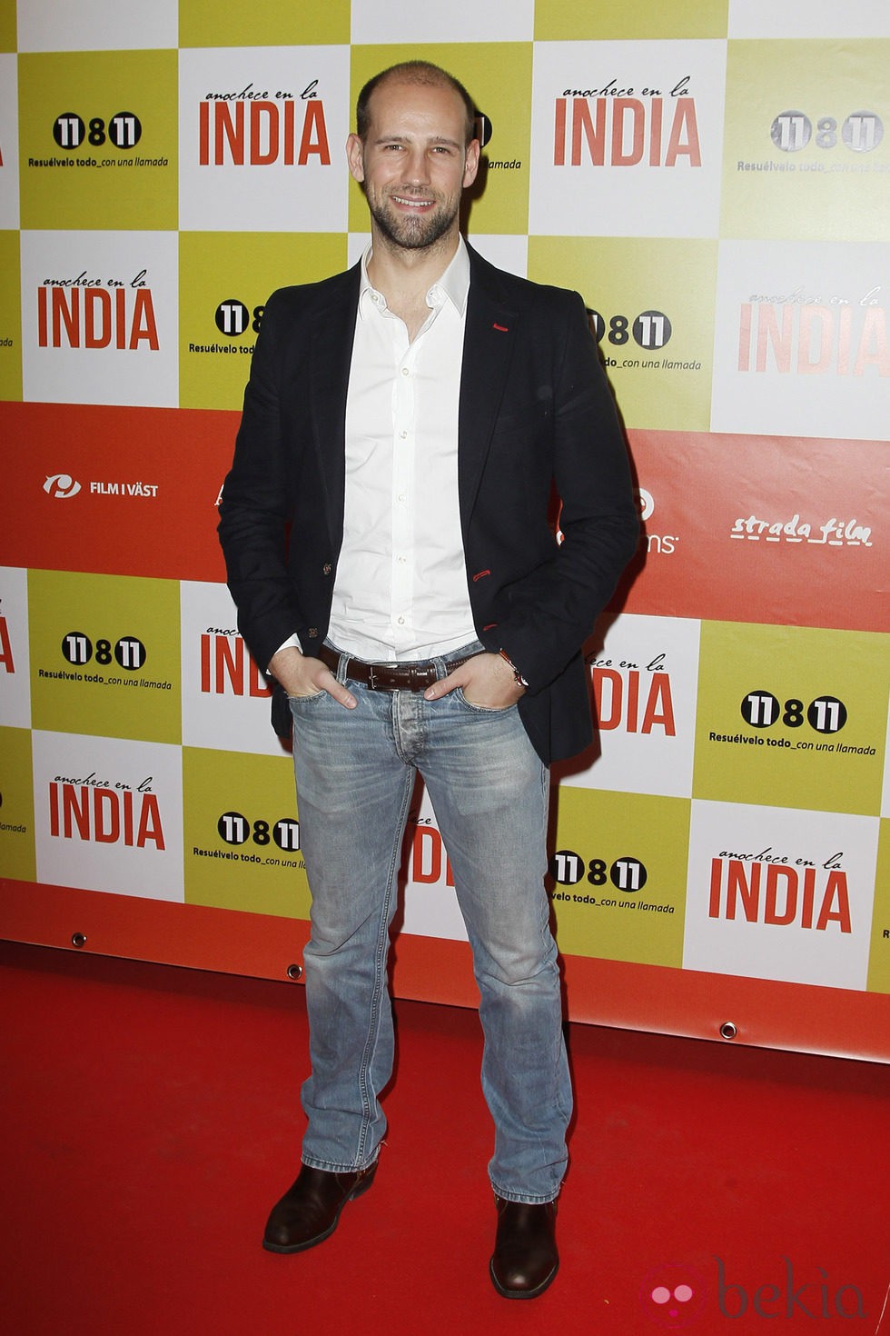 Gonzalo Miró en el estreno de 'Anochece en La India'