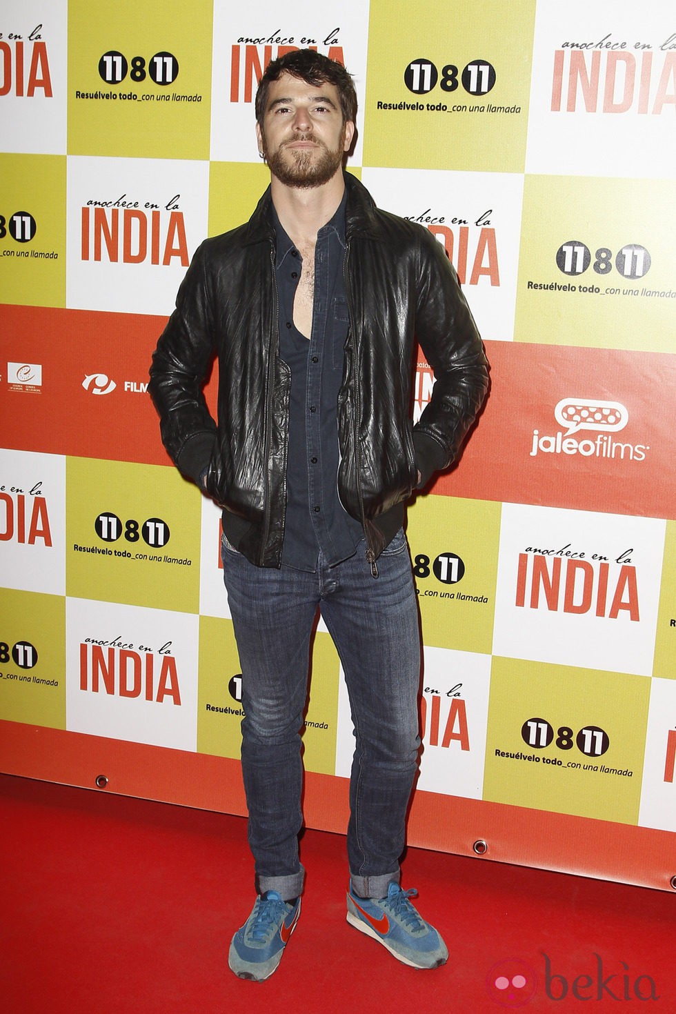 Alfonso Bassave en el estreno de 'Anochece en La India'