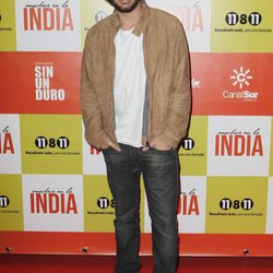 Javier Pereira en el estreno de 'Anochece en La India'