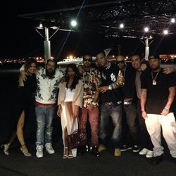 Khloé Kardashian junto a French Montana y más amigos