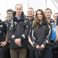 Los Duques de Cambridge, dos marineros en Auckland