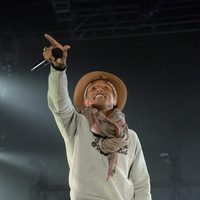 Pharrel Williams en el festival de música Coachella 2014