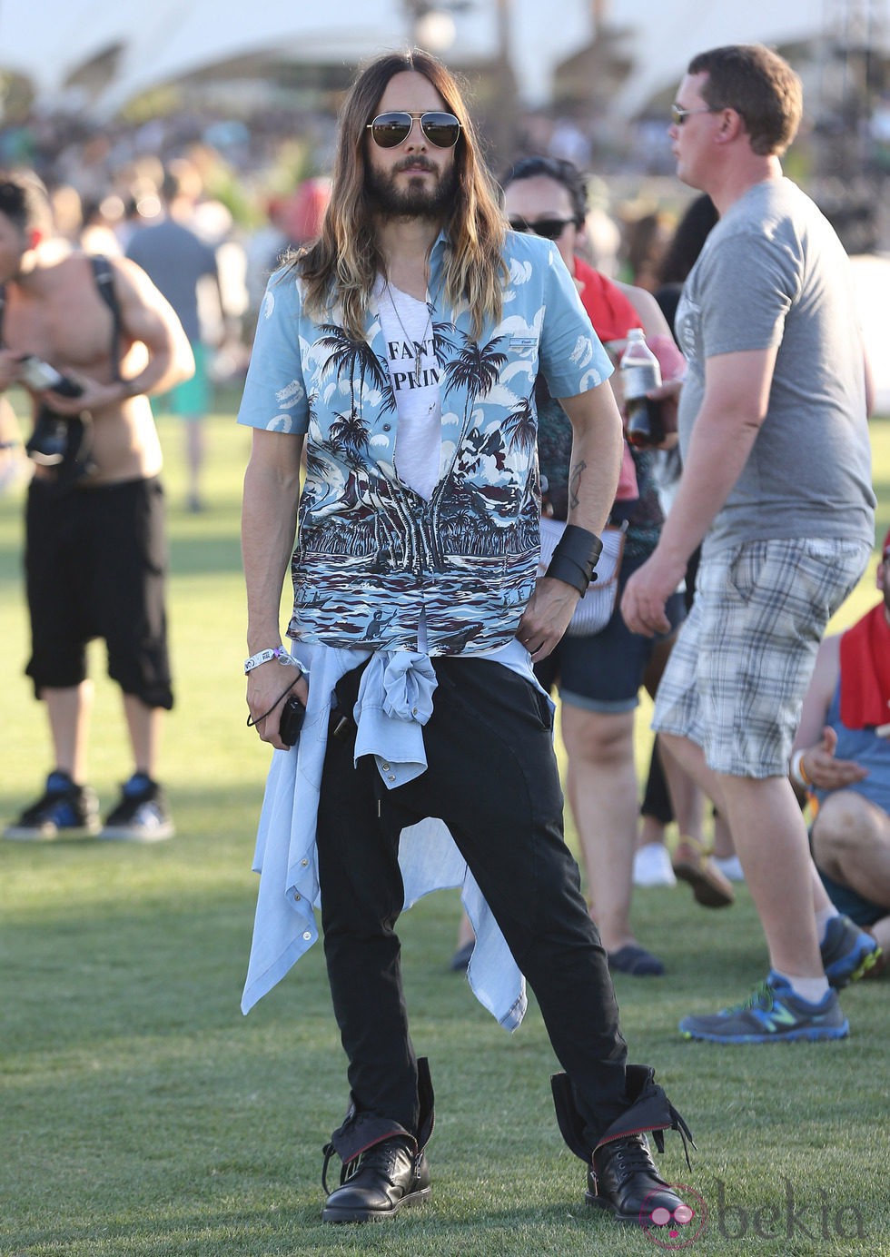 Jared Leto en el festival de música Coachella 2014