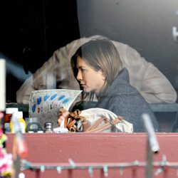 Jennifer Aniston durante el rodaje de la película 'Cake'