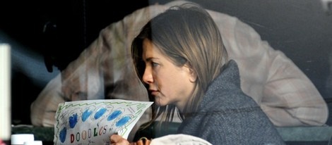 Jennifer Aniston durante el rodaje de la película 'Cake'