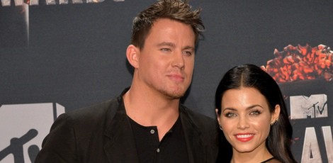 Channing Tatum y Jenna Dewan Tatum en los MTV Movie Awards 2014