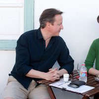 David Cameron y su mujer en Lanzarote