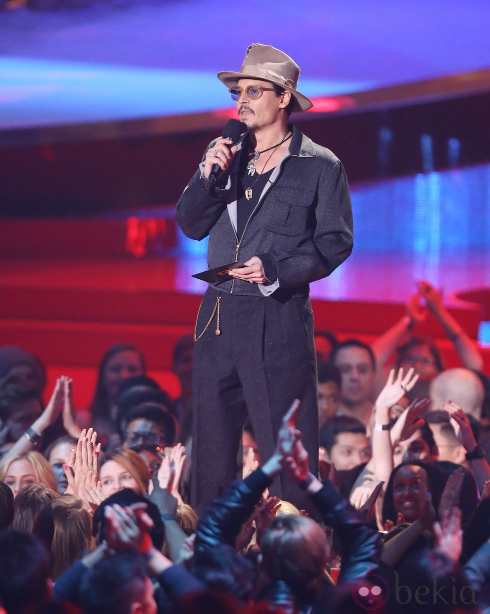 Johnny Depp en los MTV Movie Awards 2014