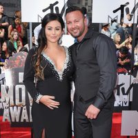 Jwoww y Roger Mathews en la alfombra roja de MTV Movie Awards 2014