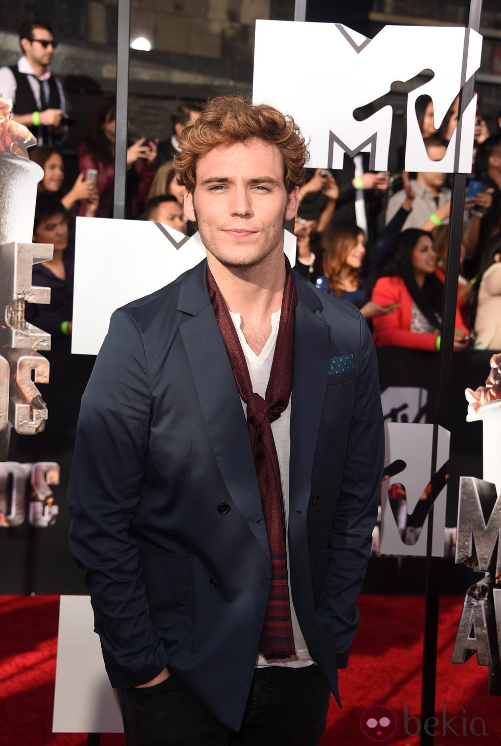 Sam Claflin en los MTV Movie Awards 2014