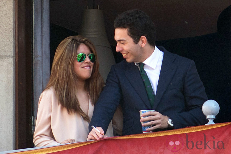 Chabelita Pantoja y Alberto Isla, muy enamorados en la Semana Santa de Sevilla