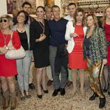 Terelu Campos, Antonio Banderas, María Barranco, María Teresa Campos y Susana Díaz en la Semana Santa de Málaga