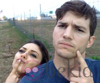 Mila Kunis y Ashton Kutcher juntos en Georgia