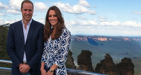 El Príncipe Guillermo y Kate Middleton con las Three Sisters