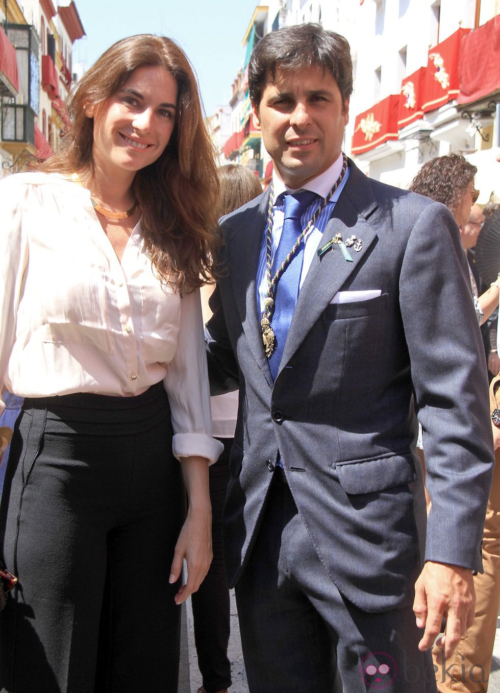 Fran Rivera y Lourdes Montes en la Semana Santa de Sevilla 2014