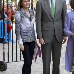 El Príncipe Felipe y la Princesa Letizia en la misa de Pascua en Palma