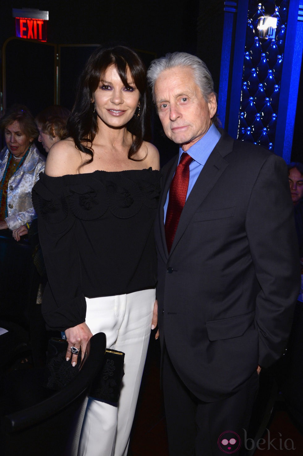 Michael Douglas y Catherine Zeta Jones en los Premios Monte Cristo 2014