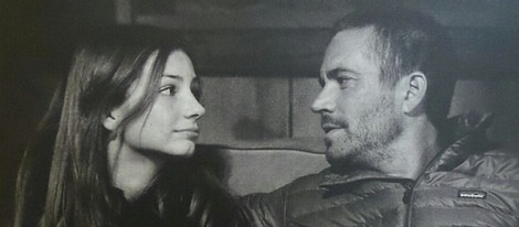 Meadow Walker y su padre Paul Walker en actitud cómplice