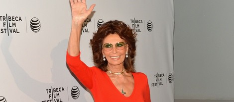 Sofia Loren acude al Festival de Cine Tribeca 2014