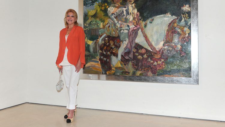 Tita Cervera en el Museo Carmen Thyssen de Málaga