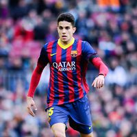 Marc Bartra disputando uno de los partidos del Barça