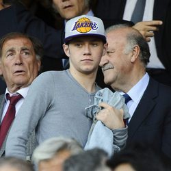 Niall Horan en el partido Atlético de Madrid-Chelsea