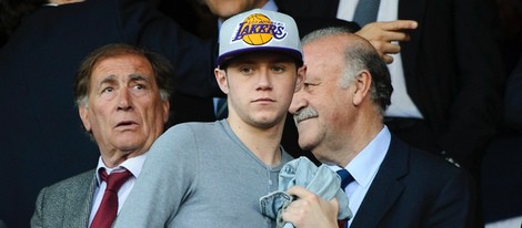 Niall Horan en el partido Atlético de Madrid-Chelsea