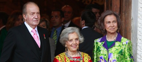 Los Reyes y la ganadora del Premio Cervantes 2014