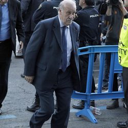 Vicente del Bosque en el partido de Champions entre el Real Madrid y el Bayern de Munich