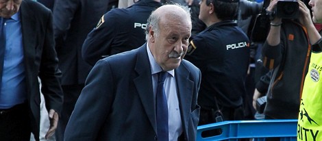 Vicente del Bosque en el partido de Champions entre el Real Madrid y el Bayern de Munich