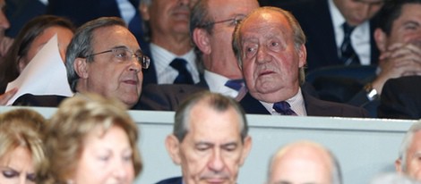 El Rey Juan Carlos en el partido de Champions entre el Real Madrid y el Bayern de Munich