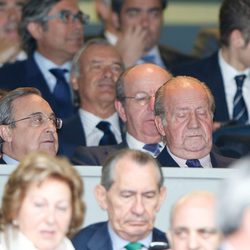 El Rey descansa la vista en el partido de Champions entre el Real Madrid y el Bayern de Munich