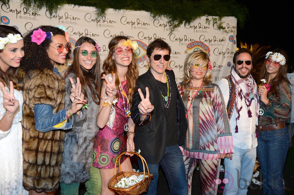 Manel Fuentes en la fiesta Flower Power de Barcelona