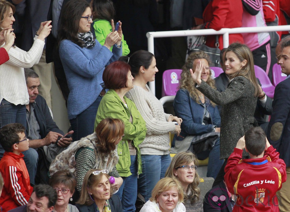 La Princesa de Asturias en los Campeonatos de España en edad escolar de Voleibol 2014