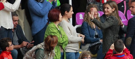 La Princesa de Asturias en los Campeonatos de España en edad escolar de Voleibol 2014