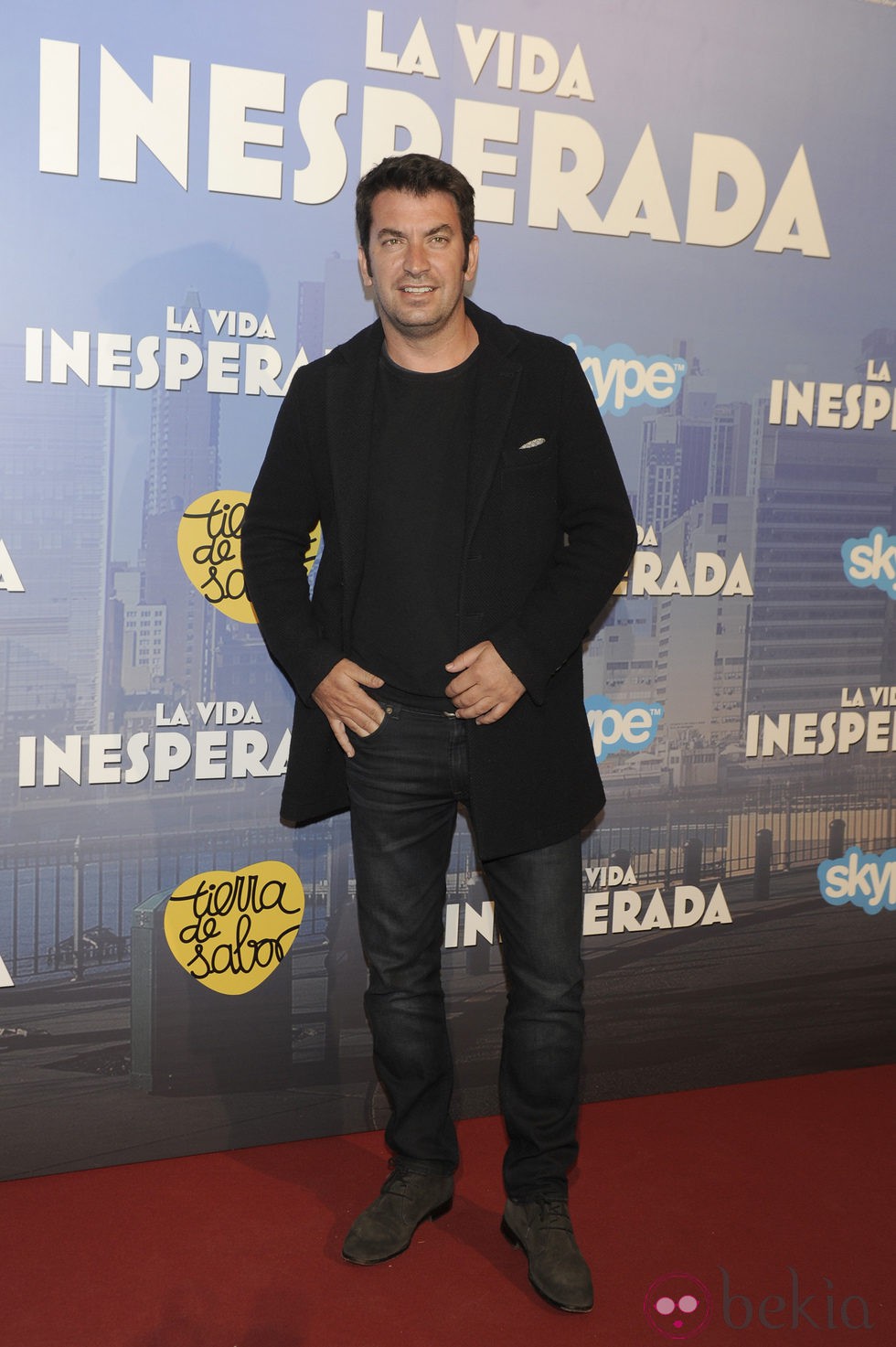 Arturo Valls en el estreno de 'La vida inesperada'