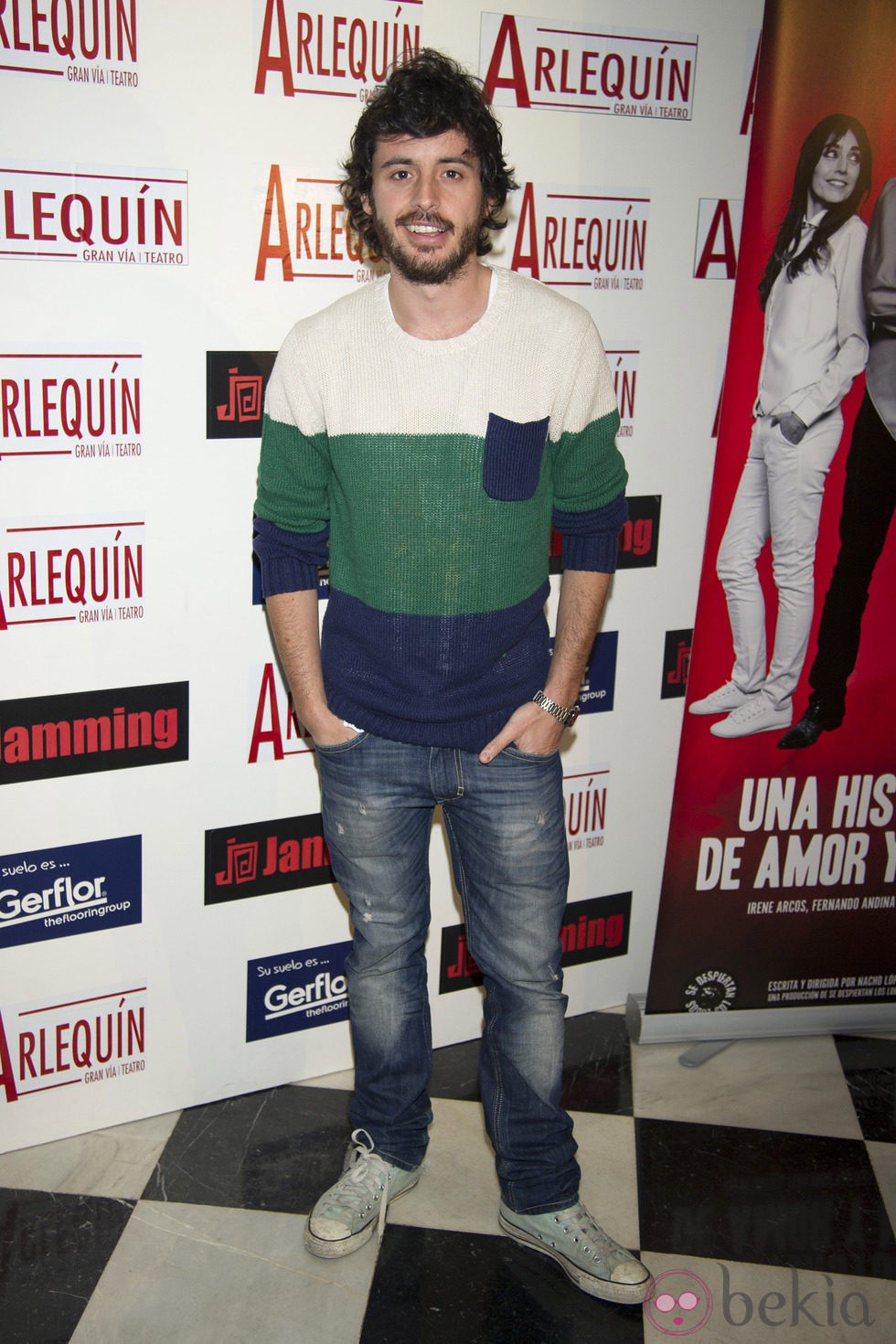 Javier Pereira en el estreno de 'Una historia de amor y miedo'