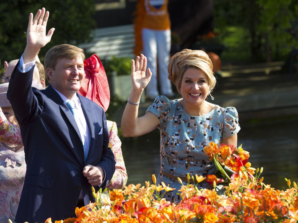 Rey Guillermo y Reina Máxima de Holanda en su primer Día del Rey