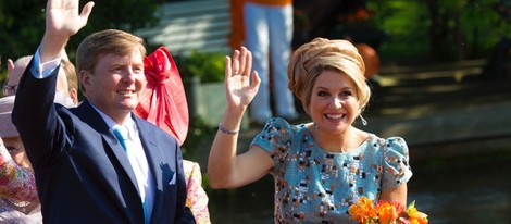 Rey Guillermo y Reina Máxima de Holanda en su primer Día del Rey