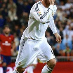 Sergio Ramos dedicando su gol ante el Osasuna a Pilar Rubio y su futuro hijo