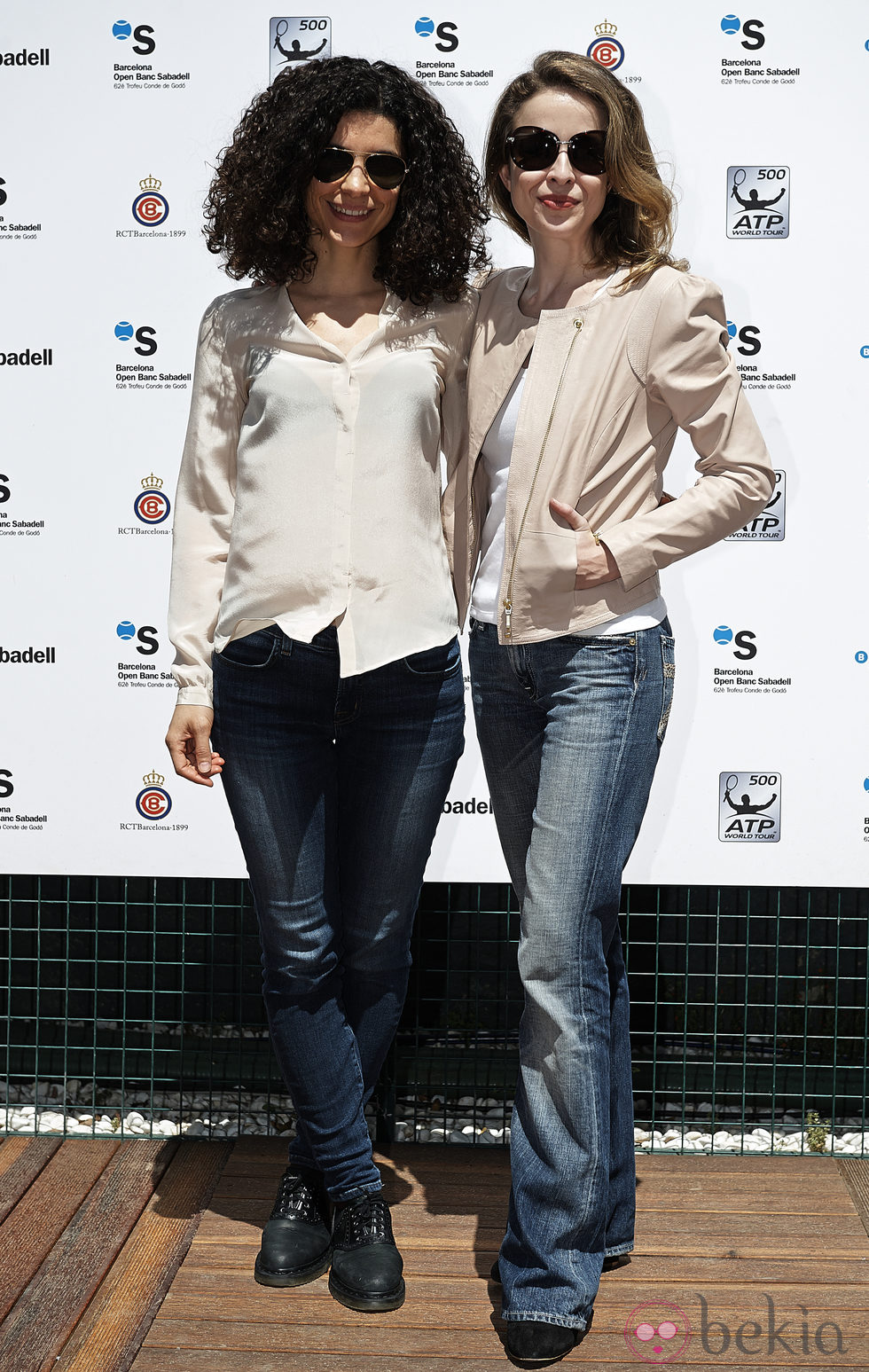 Irene Visedo y Silvia Abascal en el final del torneo Conde de Godó 2014