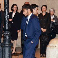 Neymar en el funeral de Tito Vilanova en la Catedral de Barcelona