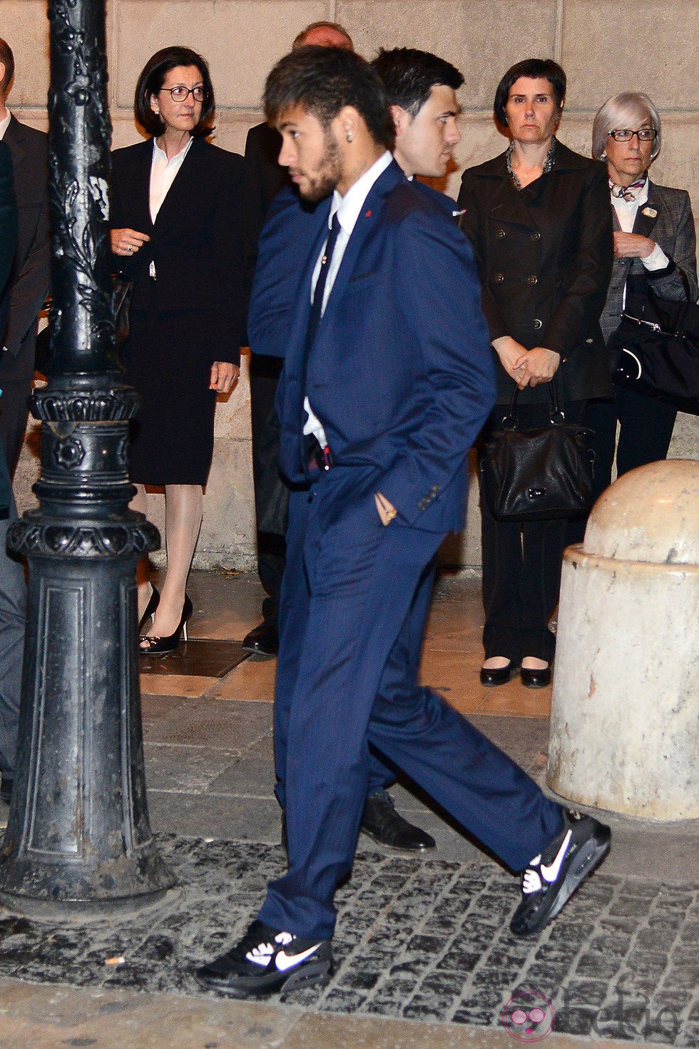 Neymar en el funeral de Tito Vilanova en la Catedral de Barcelona